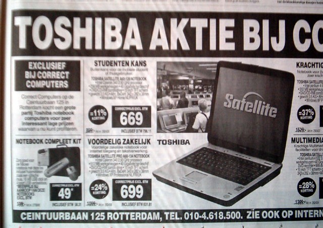 Toshiba-actie