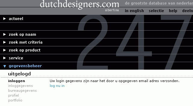 logingegevens