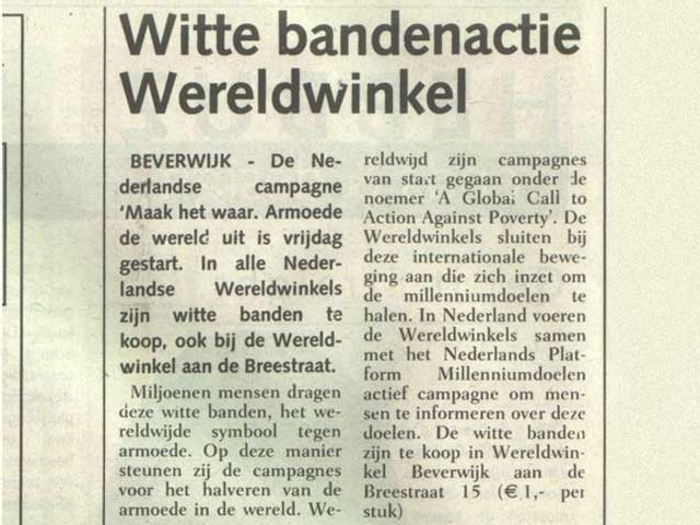 wittebandenactie