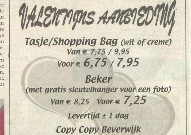 valentijnsaanbieding