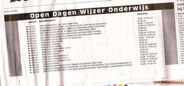 opendagenwijzer