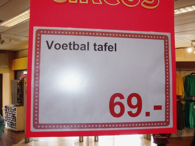 voetbaltafel