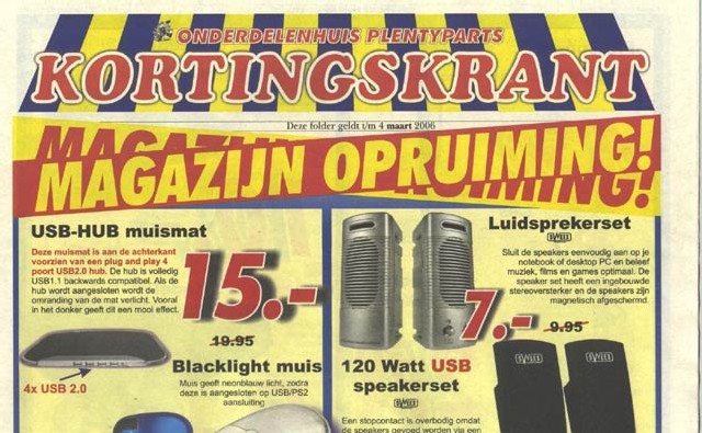 magazijnopruiming