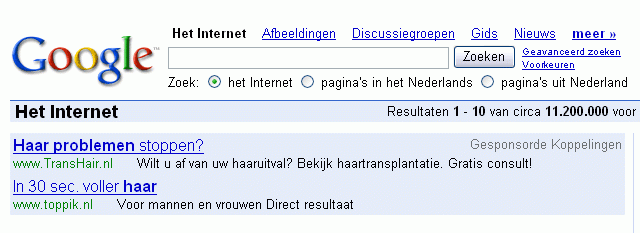 haarproblemen