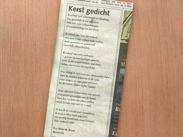 kerstgedicht