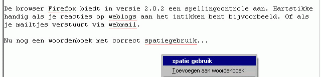 spatiegebruik