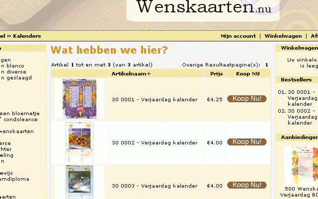 verjaardagskalender