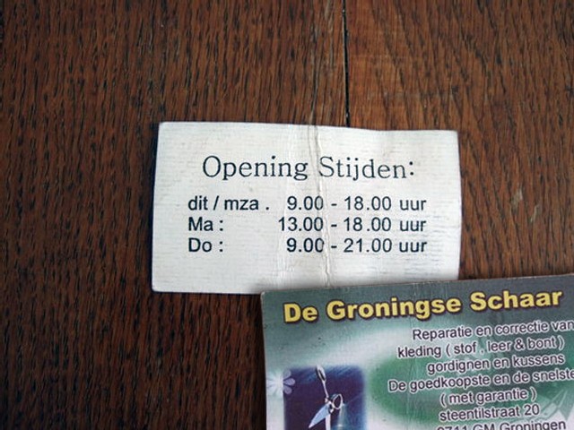 openingstijden