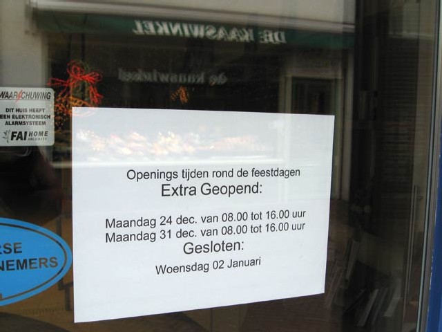 openingstijden