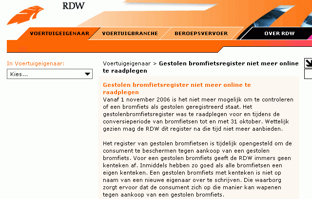 gestolenbromfietsregister