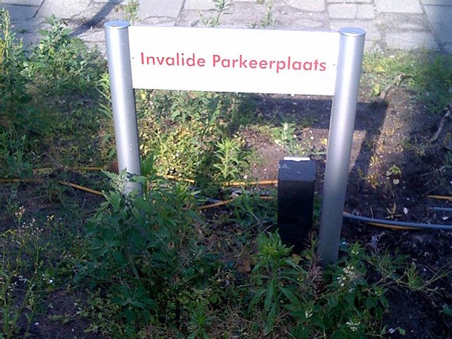 invalidenparkeerplaats