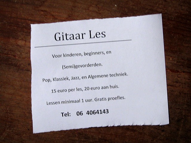 gitaarles