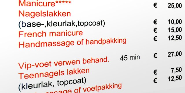 nagels lakken