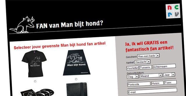 Man bijt hond-fanartikel