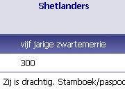 vijfjarige zwarte merrie