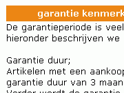 garantieduur