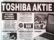 Toshiba-actie