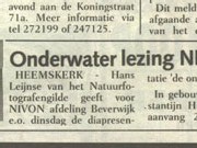 onderwaterlezing