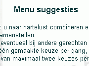 menusuggesties