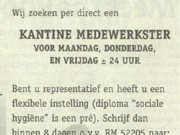 kantinemedewerkster