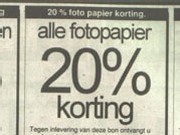 fotopapierkorting