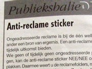 antireclamesticker