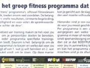 groepfitnessprogramma