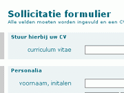sollicitatieformulier