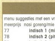 menusuggesties