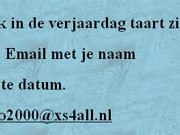 verjaardagstaart