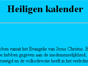 heiligenkalender