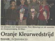 oranje-kleurwedstrijd