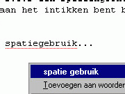 spatiegebruik