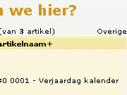 verjaardagskalender