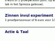 zinneninvulexperiment