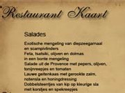 restaurantkaart
