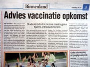 vaccinatie op komst