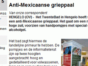 anti-Mexicaansegrieppaal