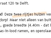 twee rijtjes huizen