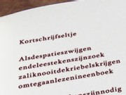 kortschrijfseltje