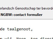 contactformulier