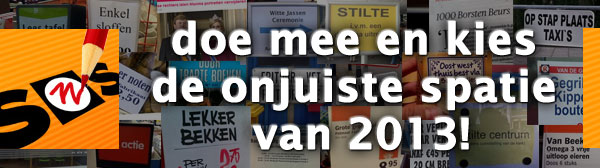 de onjuiste spatie van 2013